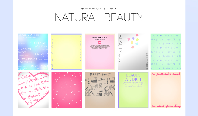 「NATURAL BEAUTY」背景
