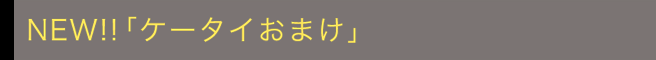 NEW!!「ケータイおまけ」