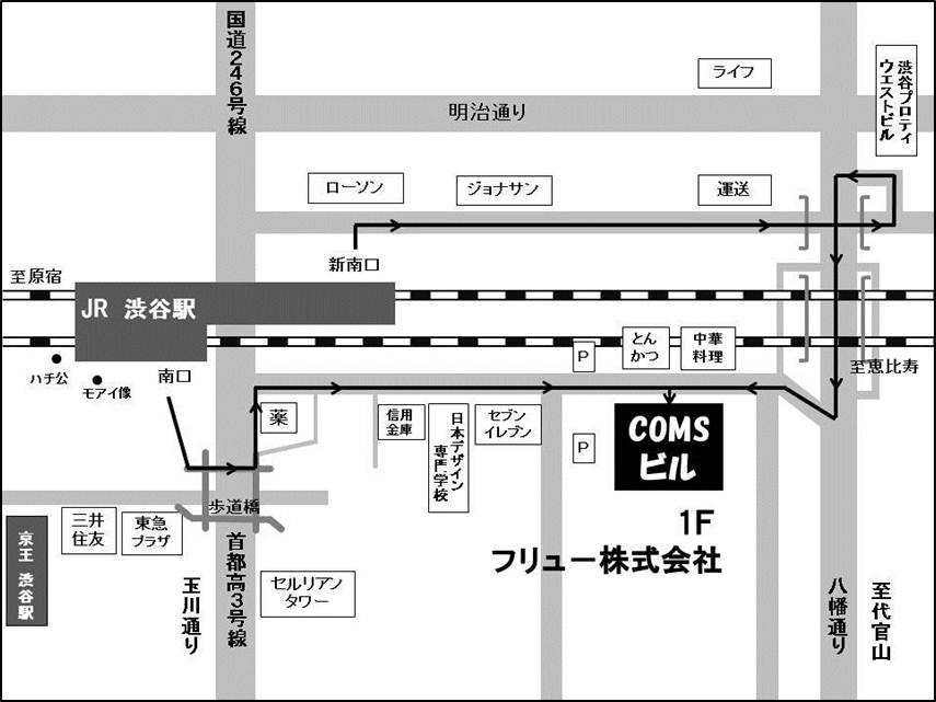フリュー株式会社 本社（渋谷）_地図